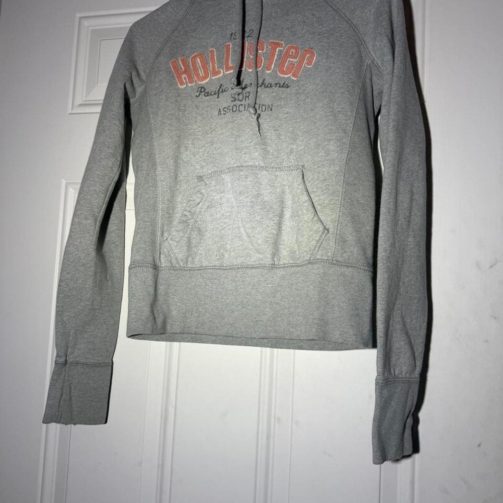 Gray Hollister Co. cotton & polyester hoodie in a M - Picture 3 of 6